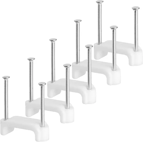 Miniatura 11 de Bates - Clips de cable con clavos de acero, 360 piezas, negro, 0.157 in, 0.197 in, 0.236 in, 0.315 in, 0.394 in, clips de cable para cables