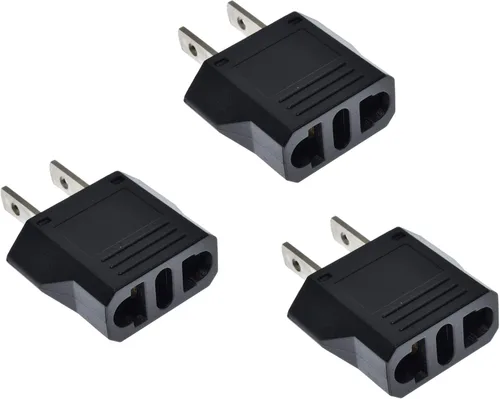 Miniatura 5 de Adaptador de enchufe europeo a EE. UU. - Australia, China, Italia, Suiza, Europa a Estados Unidos Adaptador de viaje - Convertidor de salida