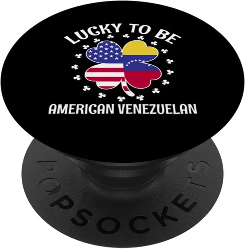 Miniatura 6 de Lucky to be Venezuelan American Half Venezuela half American PopSockets MagSafe PopGrip for iPhone