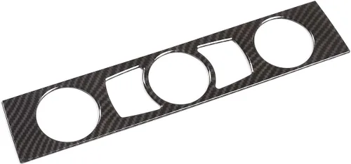 Miniatura 2 de YIWANG Marco de fibra de carbono para consola de control de CD de aire acondicionado de CA para BMW Serie 5 E60 2004-2010 Accesorios de automóvil