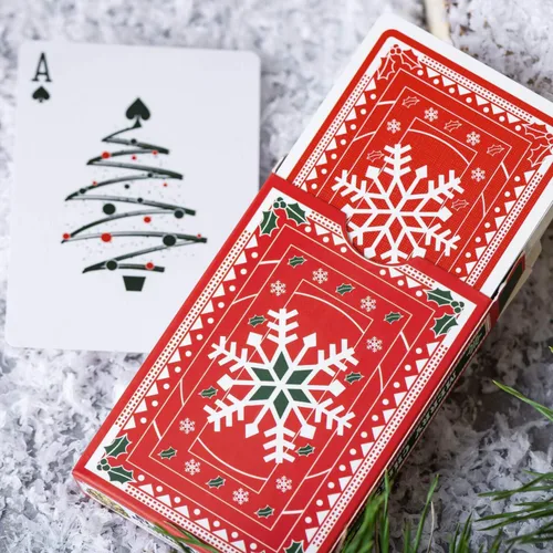 Miniatura 9 de Naipes de Navidad, bonitos diseños para diversión familiar con libro electrónico de juegos de cartas gratis. Gran regalo de relleno de calcetines