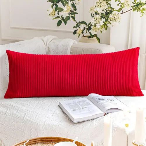 Miniatura 178 de Artscope Fundas de Almohada de Pana a Rayas Acogedoras Súper Suaves Decorativas Cuadradas Fundas de Cojín para Sofá Sillón Dormitorio Decoración