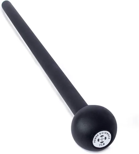 POWER GUIDANCE Steel Mace Macebell - Entrenamiento de hierro fundido para entrenamiento de cuerpo completo, hombro, fuerza central, músculos, 07lb