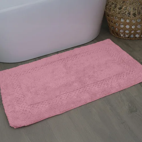 Miniatura 34 de Home Weavers Classy - Juego de alfombras de baño 100 % algodón, decoración de baño, lavable, extrasuave y absorbente, tapete de cocina, juego de Aqua