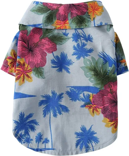 Miniatura 9 de Camisa hawaiana para perro, chaleco de playa de verano, ropa de manga corta, camiseta floral, tops hawaianos, chaquetas para perros, razas y gatos