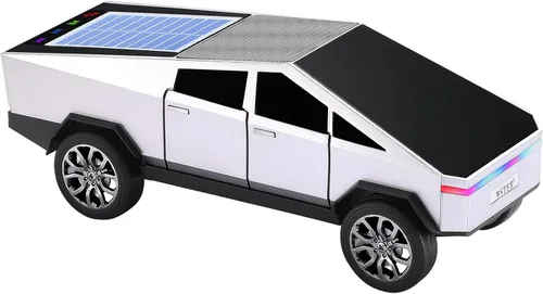 Miniatura 10 de WSTER Altavoz Bluetooth con forma de automóvil alimentado por energía solar, estéreo inalámbrico portátil, calidad de sonido de alta definición