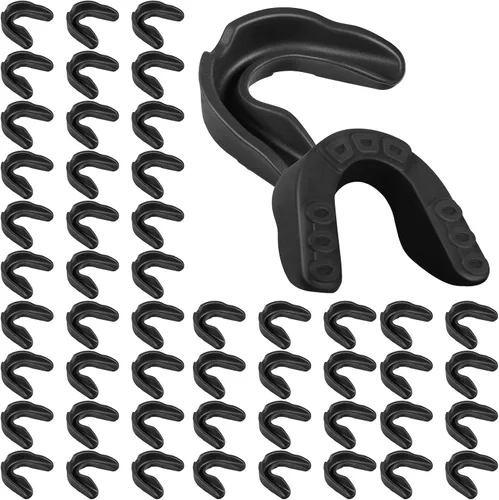Frienda - 50 protectores bucales de fútbol a granel juvenil, boquilla deportiva atlética para chicle para hockey, karate, baloncesto, boxeo,