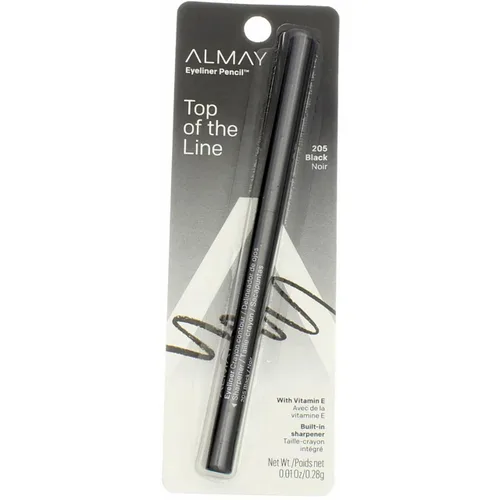 Miniatura 17 de Almay Lápiz delineador de ojos para todo el día, a prueba de manchas, maquillaje de ojos impermeable, hipoalergénico, sacapuntas integrado, 205 Negro