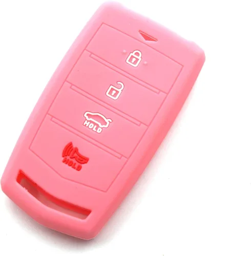 Miniatura 10 de 4 botones de silicona llavero remoto Smart Key Funda protectora para Hyundai Genesis G70 G80 G90 EQ900, Azul-cielo