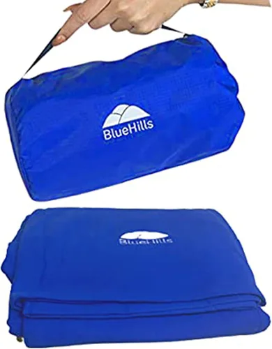 Miniatura 20 de BlueHills Mantas de Viaje Ultra Compactas para Dos con Estuche de Transporte Portátil Estuche Mantas de Avión Grandes de Felpa Suave Premium Paquete