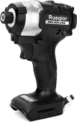 Destornillador de impacto inalámbrico de 1/4 de pulgada para batería DeWalt de 20 V, controlador sin escobillas de 220 pies-libras (300 N.m), Negro
