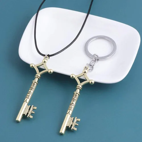 Miniatura 3 de FunBoat AOT Anime Erens - Llavero de cosplay Shingeki No Kyojin, regalo de Halloween para niños, niñas, adolescentes, mujeres y hombres
