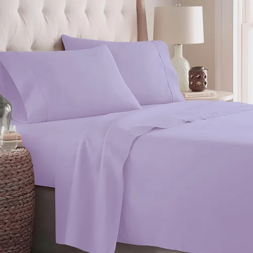Miniatura 15 de Danjor Linens Juego de sábanas Cal King para personas que duermen con calor, sábanas de calidad de hotel con 4 fundas de almohada, bolsillos 03