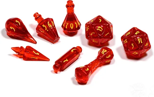 Miniatura 19 de PolyHero Wizard Dice Set – Acid Splash Polyheadral Shaped Dice for D&D & RPG - Role Playing Games 8-Piece Themed Set, Unique Gift for Tabletop