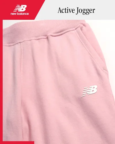Miniatura 2 de New Balance Pantalones deportivos para niña, forro polar de mezcla de algodón suave con cordón y bolsillos (tallas 8-16)