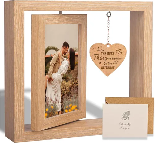 Marco de fotos con texto en inglés "You're The Best Thing I've Ever Found on the Internet", marcos de fotos románticos para parejas, regalos de