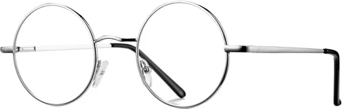 Miniatura 8 de Pro Acme Lentes transparentes sin receta con marco metálico redondo pequeño retro
