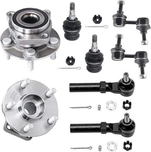 Miniatura 161 de Detroit Axle - Kit de extremo delantero RWD para Chrysler 300 Dodge Challenger Charger Upper Lower Control Arms rótulas de rodamiento de rueda Bujes