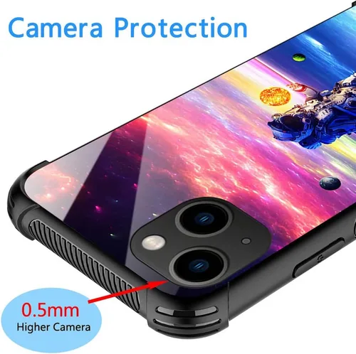 Miniatura 5 de ZHEGAILIAN Funda compatible con iPhone, diseño de astronautas de estrellas para hombres y niños, diseño de patrón a prueba de golpes, antiarañazos