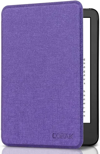 Miniatura 18 de CoBak Funda para Todos los Kindle Nuevos de 6 Pulgadas 2024 y 2022 (11ª Generación) - Cubierta Inteligente de Cuero PU, Suspensión y Activación