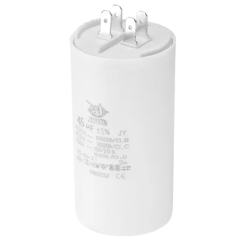 Miniatura 12 de PATIKIL CBB60 8uf Condensador de funcionamiento, AC 450V 4 pines 50/60Hz doble inserto cilindro inferior para aire acondicionado, bomba de agua