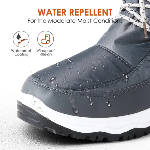 Miniatura 2 de DREAM PAIRS Botas de nieve de invierno con forro de piel sintética para mujer