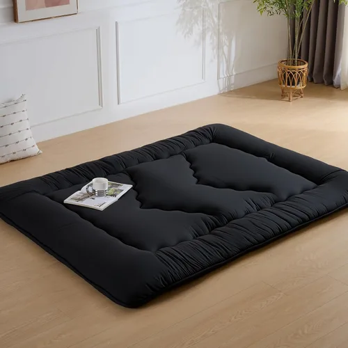 Miniatura 5 de Colchón japonés para piso, colchón futón engrosado de 4", alfombra tatami, soporte de espuma de alta densidad para que duerman adultos y niños, sofá