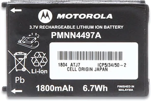 Motorola PMNN4497AR PMNN4497 - Batería de iones de litio, 1800 mAh para la serie CLS