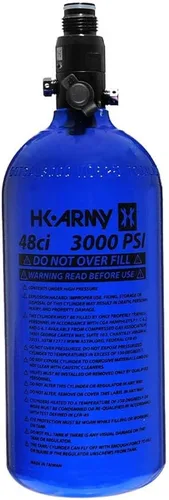 Miniatura 2 de HK Army Tanque de aire comprimido de aluminio HPA para paintball con sistemas de aire - Regulador estándar Azul