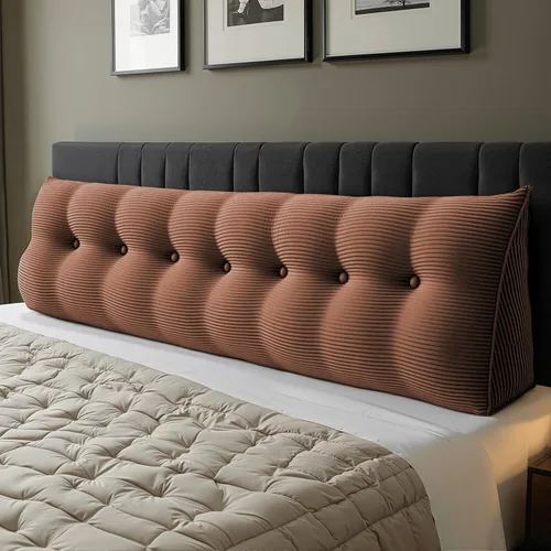 Miniatura 12 de WOWMAX - Almohada triangular para lectura; almohada grande para cabecera y respaldo; almohada en forma de cuña para soporte y posicionamiento