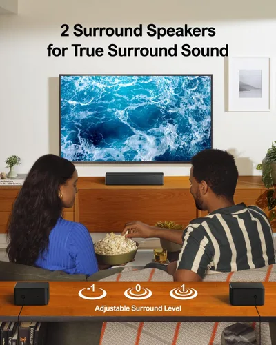 Miniatura 4 de ULTIMEA Barra de sonido Dolby Atmos 5.1, potencia máxima de 410 W, barras de sonido envolvente para Smart TV con subwoofer, sistema de sonido