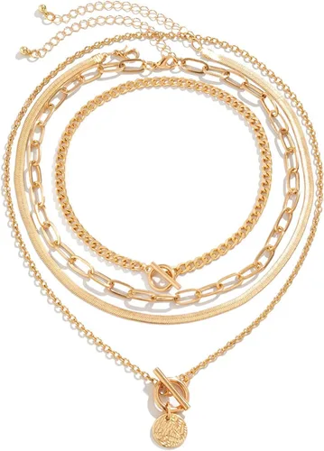 Miniatura 13 de Long tiantian Collares en capas para mujer, joyería occidental para mujer, collar de moneda apilable, collar de país, moderno, bohemio, verano