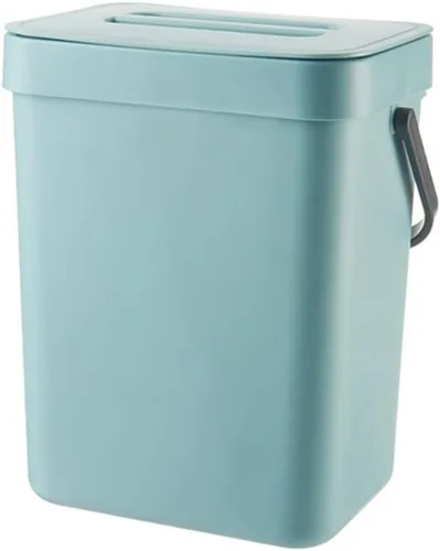 Miniatura 11 de Contenedor pequeño de compostaje de cocina de 3 litros, contenedor para encimera del hogar con tapa para compostador de basura (A)