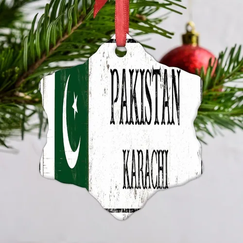 Miniatura 12 de Adornos de Navidad de Estambul 2023, bandera de pavo, decoraciones de Navidad para árbol, país, ciudad, recuerdo, fiesta, vacaciones, decoraciones