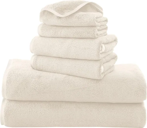 Miniatura 23 de TENSTARS Toallas de baño de seda con dobladillo para baño en liquidación - 27 x 55 pulgadas, ligeras, finas y de secado rápido, toalla absorbente