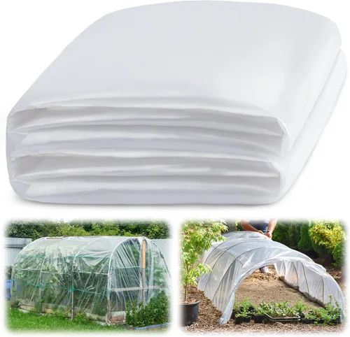 Miniatura 9 de Láminas de plástico transparente para invernaderos de 6 mil, película de plástico transparente para invernaderos, película de polietileno resistente