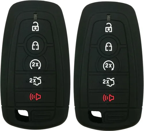 2 piezas Coolbestda Funda protectora completa para llavero remoto para Ford Bronco Mustang Fusion Raptor F250 F350 F450 F550 Edge Explorer