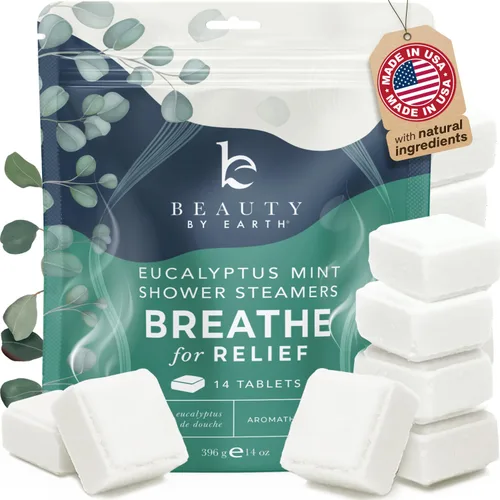 Vaporizadores de ducha para aromaterapia - Fabricados en Estados Unidos con ingredientes naturales y aceite esencial de eucalipto, rellenos para