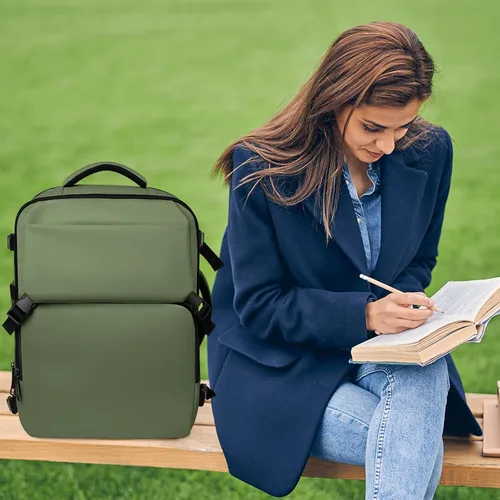Miniatura 99 de Mochila de Viaje Snoffic para Mujer, Negro, 17 pulg.
