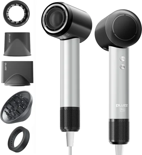 Miniatura 8 de Secador de pelo profesional con difusor para cabello rizado, secador iónico negativo de 1,312.3 ft para secado rápido, motor sin escobillas de alta