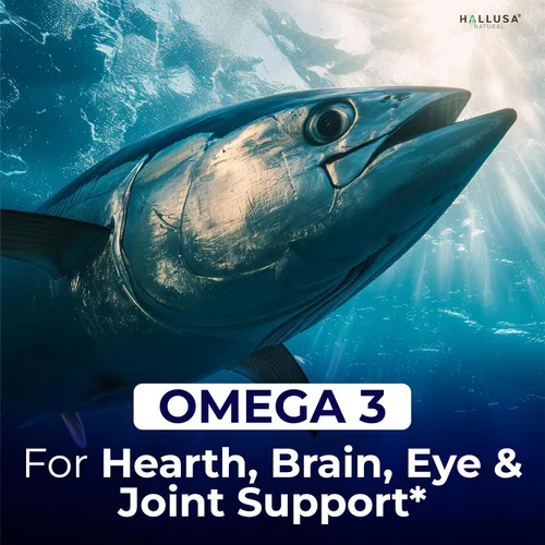 Miniatura 8 de HallOmega3 Suplemento de aceite de pescado Omega 3, 1000 mg de aceite de pescado con 800 mg de omega-3, incluyendo EPA y DHA, apoyo