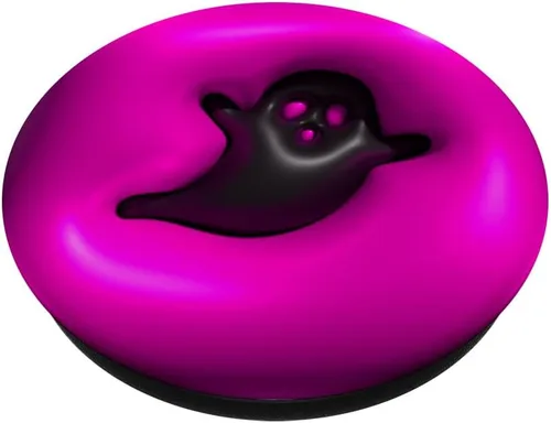 Miniatura 2 de Ghost Halloween Hot Pink 3D Puffy Spooky Cute PopSockets MagSafe PopGrip para iPhone