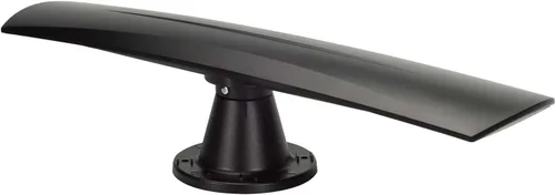 Antena TV/AM/FM omnidireccional amplificada para RV y placa de distribución - Entretenimiento mejorado y claridad de señal Negro