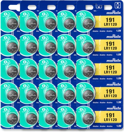 Murata Batería LR1120 1.55V Pila de Botón Alcalino - Reemplaza Sony LR1120 (2 Baterías)