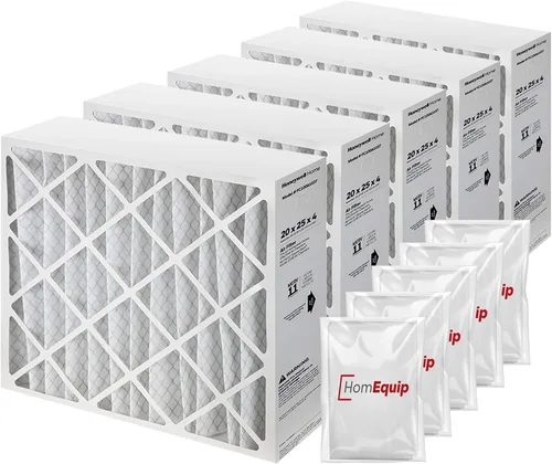 Miniatura 9 de Filtros de horno de 20 x 25 x 4, repuesto de filtro FC100A1037, medios de filtro Merv 11 con bolsa de eliminación Homequip (paquete de 2)