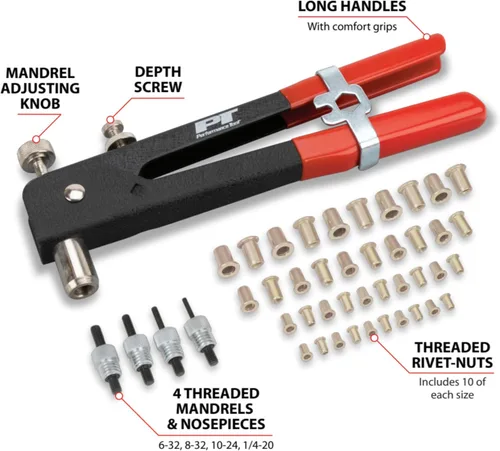 Miniatura 2 de Performance Tool M680 remachadora hidráulica resistente de 3/16 pulgadas