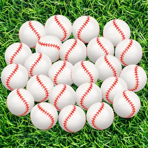 Miniatura 8 de 24 piezas de pelotas de goma rebotadoras de béisbol para niños, pelotas de goma de 32 mm para deportes de rebote a granel para recuerdos de fiesta