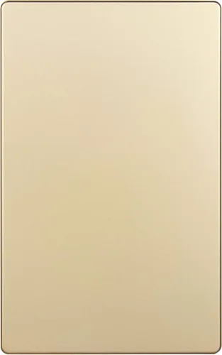 ENERLITES Placa de pared ciega sin tornillos, cubierta de salida de dispositivo ciego segura para niños, tamaño estándar, 1-Gang 4.68 x 2.93 Dorado