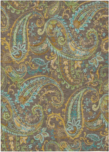 Miniatura 14 de Addison Rugs Chantille ACN533 - Alfombra negra de 8 x 10 pies, resistente a las manchas, lavable a máquina, no se desprende, para dormitorio, sala
