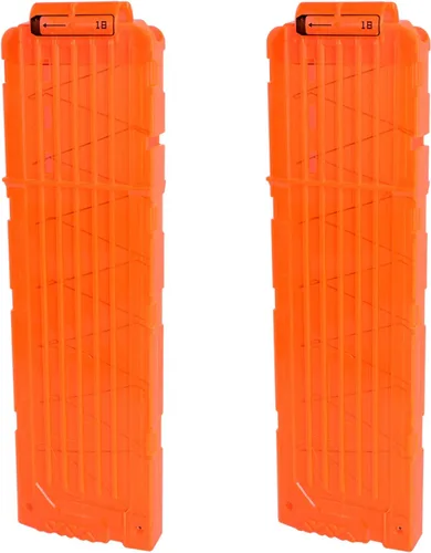 Miniatura 8 de Paquete de 2 cargadores de clip de recarga rápida de 18 dardos para Nerf N-Strike Elite Series (negro)